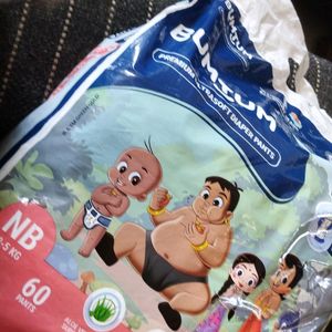 Bumtum Diaper Nb Size 60 Pc Packing