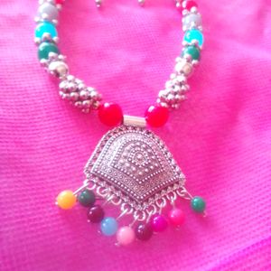 Navratri Necklace Multicolour