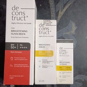 Deconstruct Brightening Sunscreen, Serum & LipBalm