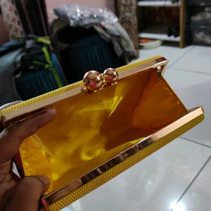 Yellow Clutch Bag