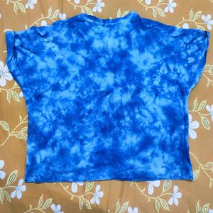 Women Tie Dye Crop Tshirt