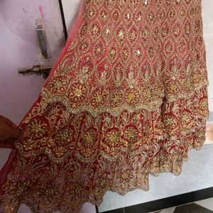 Red Bride Gown With Dupptta