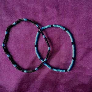 2 Matching Beaded Bracelets