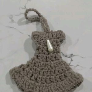 #crochet #dolldress #keyring