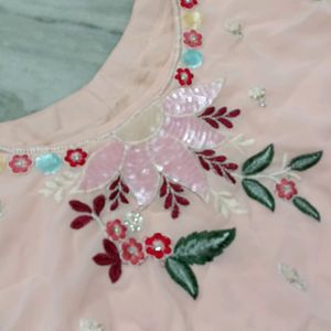 Peach Flower Lehnga Two Blouse Price Dropped 🎉🎉