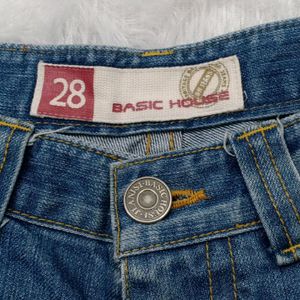 Mid Waist Denim Jeans