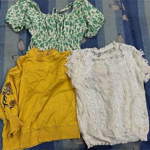 combo of 3 tops in just 299/-