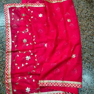 Rajputana Gota Patti Peach Pink  Lehenga