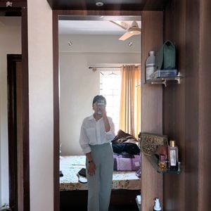 ❗️❗️sale H&m Light Blue Korean Trousers