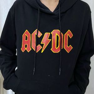 Black AC DC Hoodie