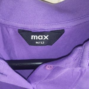 Collar T Shirt Purple