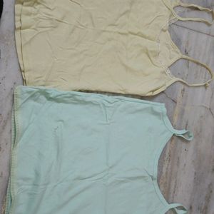 Yellow And Green Camisole