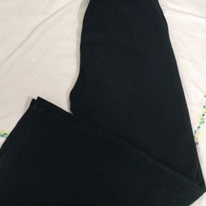 black flared jeans