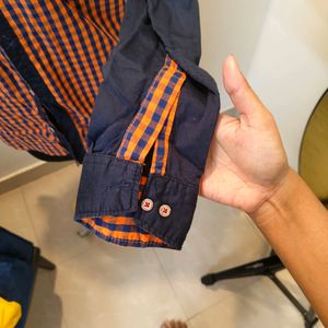 Orange Full Shirt Men's