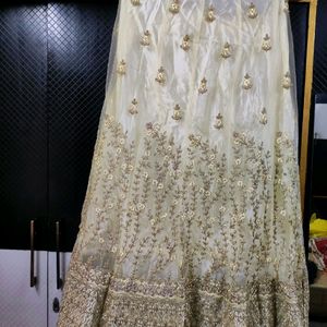 Line Yellow Bridesmaid Lehnga