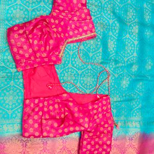 new pink colour soft pattu saree