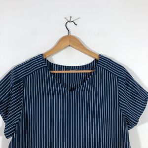 Navy Blue Strips Top(Women’s)