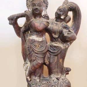 Antique Radha Krishna Idol Figurine