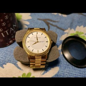 Titan New Watch Gold