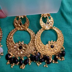 Big Jhumka Earrings Setof 2