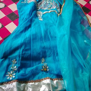 Anarkali Net Kurti