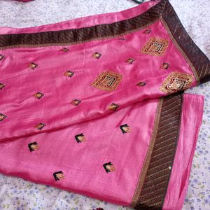 Wedding Saree +Free Silk Sare