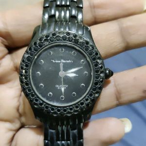 Yves Bertelin Black Dial Women Watch