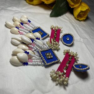 Navratri Cawari Shell Earring