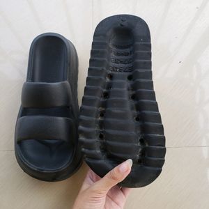 Super Lightweight Black Platform Sandal