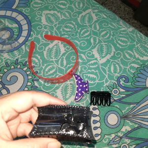 Brand New Hairband And 3 Clips