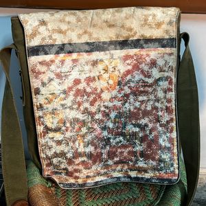 Collector’s Leather Bag With Artwork