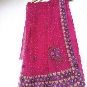 Saree With Lovely Design And Blouse