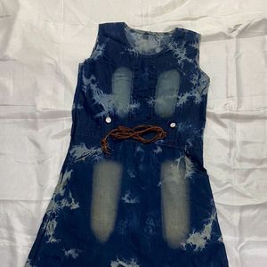 DENIM SHORT DRESS