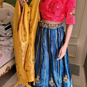 Lehenga Choli. Excellent Condition.Blouse Adjustab