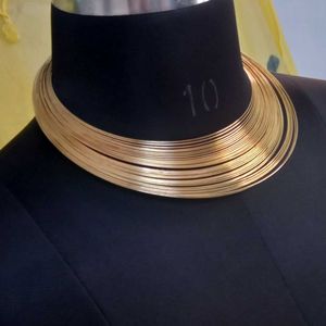 Carlton London Gold Plated Fancy Choker Necklace