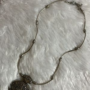 Silver Oxidised Necklace