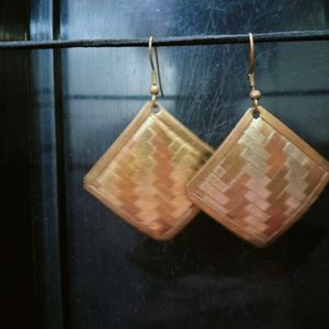 Geometric Woven Earrings