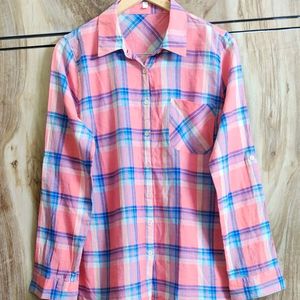 Pink Cotton Shirt Size-38