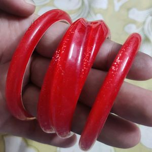 Plastic And Thread Bangles