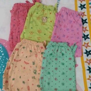 5 Pack Pure Cotton Girl Kids Cafri