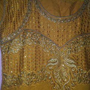 Haldi Ethnic Anarkali Top