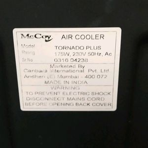 Mc Coy Cooler For Summer It Is Working Condition