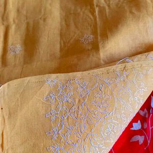 Chikankari Pure Cotton Hand- Embroidery Saree