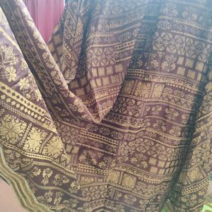 Brown Skirt For Lehenga -Festive , Traditional Wea