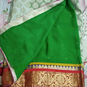 Gorgeous Heavy Lehenga Pattern Saree