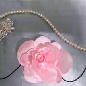 Satin Rose Choker | Necklace