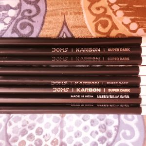 8 Hb2 Doms Pencils With Eraser On Back