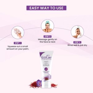 2 Kozicare Saffron Face Wash With Glutathion