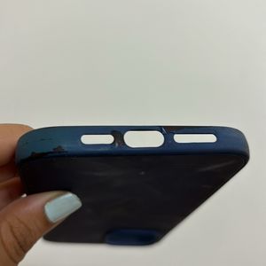 IPhone12ProMax (Used) Navy Blue Silicone Cover