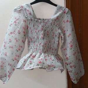 Beautiful Floral Print Top